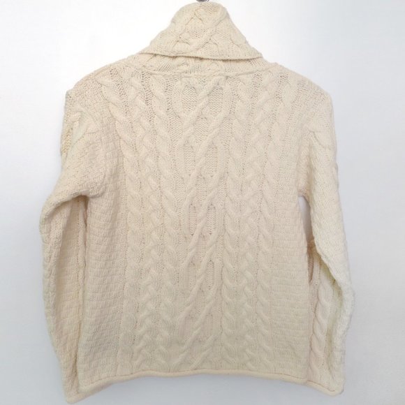 Inis Crafts Cable Knit Turtleneck Sweater Size M - Picture 6 of 9